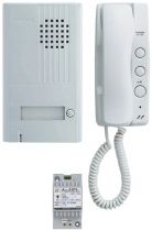 Portier audio 2 fils intégral, saillie Façade alu. avec 2ème bouton de commande (DA1AS)