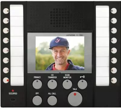 Poste ma�tre vid�o 2x8 lignes Fa�ade noire (AX8MV)