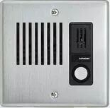 Poste secondaire �tanche, encastrable, inoxydable avec 1 bouton d\'appel (LEDA)