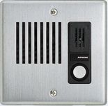 Poste secondaire étanche, encastrable, inoxydable avec 1 bouton d\'appel (LEDA)