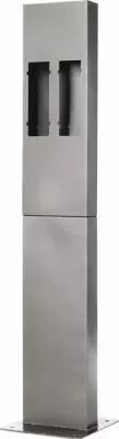 Potelet haut. 160 cm; semelle fixation inox 4mm pour 2xgf3f-ni repris,ni �chang� (PA1603)