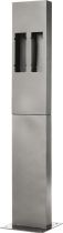 Potelet haut. 160 cm; semelle fixation inox 4mm pour 2xgf3f-ni repris,ni échangé (PA1603)