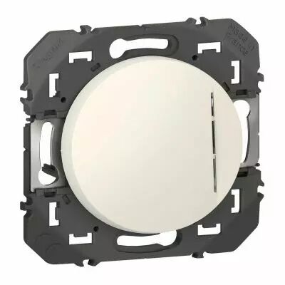 Poussoir lumineux � �quiper d\'un voyant dooxie finition blanc (600005)