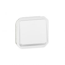 Poussoir NO lumineux Plexo composable blanc (069632L)