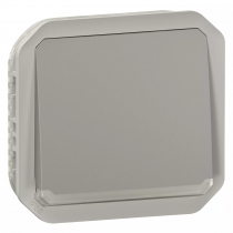 poussoir no lumineux plexo composable gris (069542l)
