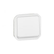 Poussoir NO-NF lumineux Plexo composable blanc (069616L)
