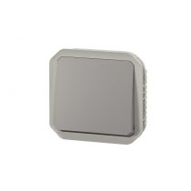 Poussoir NO Plexo composable gris (069540L)