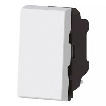 poussoir ou poussoir inverseur mosaic easy-led 6a 250v~ 1 module - blanc (077030l)