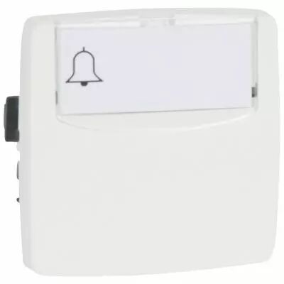 Poussoir porte-�tiquette appareillage saillie composable - 6 A - blanc