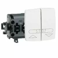 Poussoir pour volets roulants appareillage saillie composable - blanc