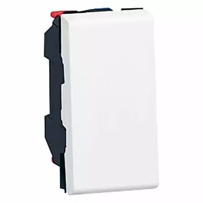 Poussoir Prog Mosaic - 1 mod - 6 A - blanc