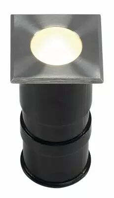 POWER TRAIL-LITE�, encastr� de sol ext�rieur, carr�, inox, LED, 1W, 3000K, IP67, collerette inox 316 (228342)