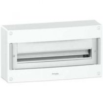 PRAGMA - COFFRET EN SAILLIE 1 RANGÉE 24 MODULES - 125A - SANS PORTE - BLANC (PRA10265W)