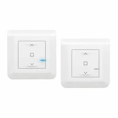 Pr�t-�-poser centraliser un volet roulant Mosaic 1 commande sans fil et 1 interrupteur 230V~ - complet blanc (077736L)