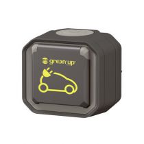 Prise 2P+T étanche Green\'up Access pour recharge de véhicule électrique Plexo 16A 230V complète saillie anthracite (069785L)
