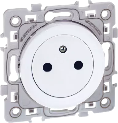 Prise 2P+T SQUARE affleurante blanc (60239)