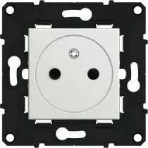 prise 2p+t surface bornes auto - éclips de protection - espace evolution - blanc (64034)