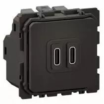 prise 2usb céliane type-c 20w power delivery - bornes automatiques (cm0154)