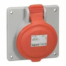 Prise � entraxes unifi�s P17 - 380/415 V~ - 16 A - 3P+N+T - IP 44 (555189)