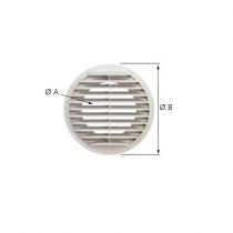 Prise d\'air murale ME PLAST 125 B - Diamètre A : 125mm - Diamètre B : 190mm (464041)