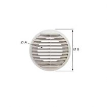 Prise d\'air murale ME PLAST 125 B - Diamètre A : 125mm - Diamètre B : 190mm (464041)