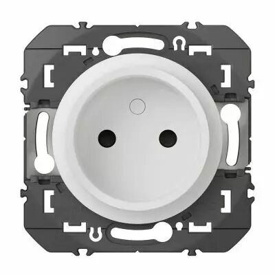 Prise de courant 2P � puits dooxie 16A finition blanc (600334)