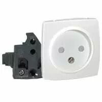 Prise de courant 2P Appareillage saillie composable - blanc (086122)