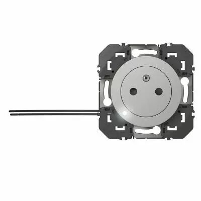 Prise de courant 2P+T � voyant Surface dooxie 16A finition alu (600420)