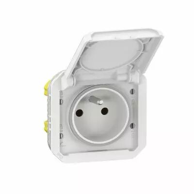 Prise de courant 2P+T Plexo composable blanc (069621L)