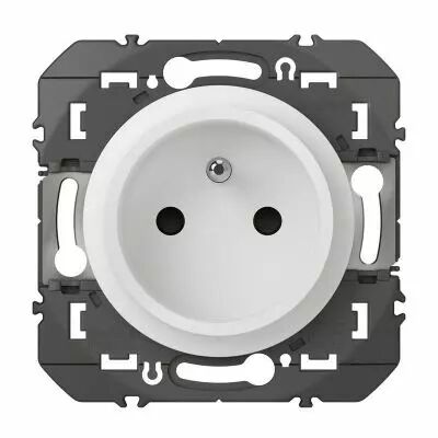Prise de courant easyr�no 2P+T faible profondeur dooxie 16A finition blanc (600328)