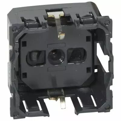 Prise de courant std Germanique Prog. C�lian -16 A-250V-2P+T-contact lat�ral