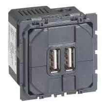 Prise double C�liane pour chargeur USB - 1500 mA (067462)