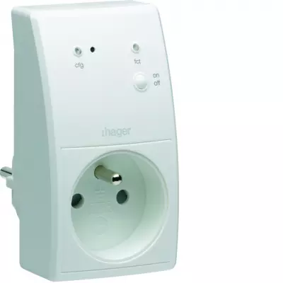 Prise gigogne ON/OFF 16A KNX radio QL (TRC270F)