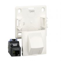 Prise RJ45 - simple cat.5 UTP non blindée mécanisme blanc (ALB61343)