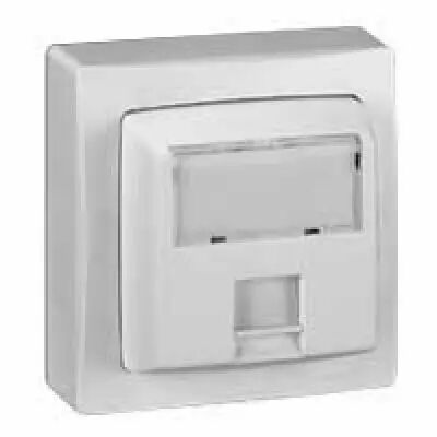 Prise RJ45 categorie6 UTP Appareillage saillie complet - blanc (086044)