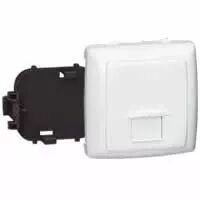Prise RJ45 Num�ris/internet 8 contacts appareillage saillie composable - blanc (086133)