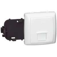 Prise RJ45 Numéris/internet 8 contacts appareillage saillie composable - blanc (086133)