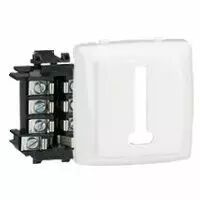 Prise t�l�phone 8 contacts appareillage saillie composable - blanc