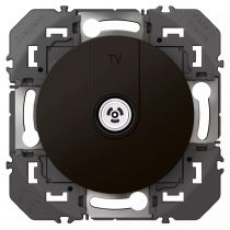 prise tv étoile blindée dooxie finition noir - sachet (095282)