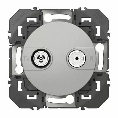 Prise TV-R dooxie finition alu (600454)