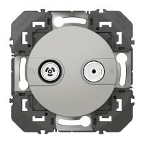 Prise TV-R dooxie finition alu (600454)