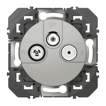 Prise TV-R-SAT 1 câble dooxie finition alu (600453)