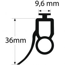 Profil caoutchouc optique (50m) (9015220)