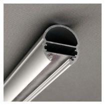 profile ovale 2000mm alu anodise* (9801)
