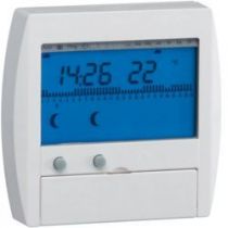 Programmateur digital semi-encastré chauf élec avec fil pilote 2 zones 7j 230V (30111)