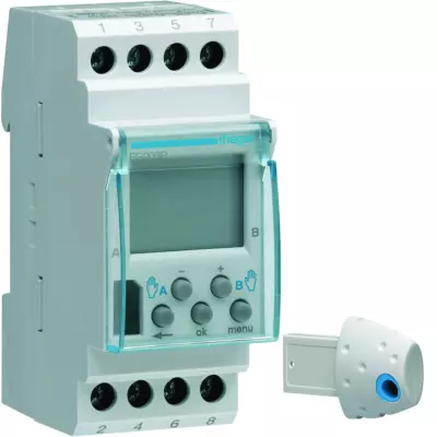 Programmateur modulaire �lectronique chauf �lec avec fil pilote 2 zones 7j 230V (EG203P)