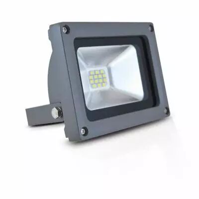 project led vision-el 230 v 10 watt 6000k plat gris ip65 (80011)