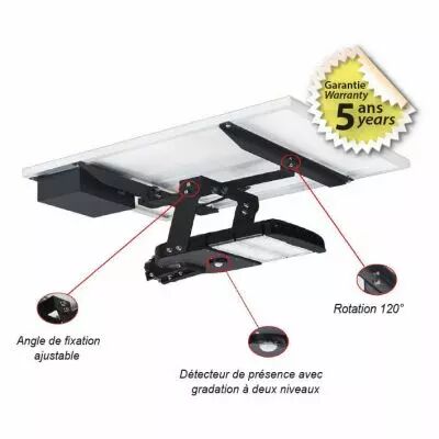 project led vision-el 60 w solaire + detecteur 4000k ip65 (80710)