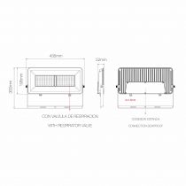 Projecteur LED extérieur POLARIS Noir 150W 4000K (4517)