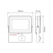 Projecteur LED extérieur SKY SENSOR 50W 5000K (4133)